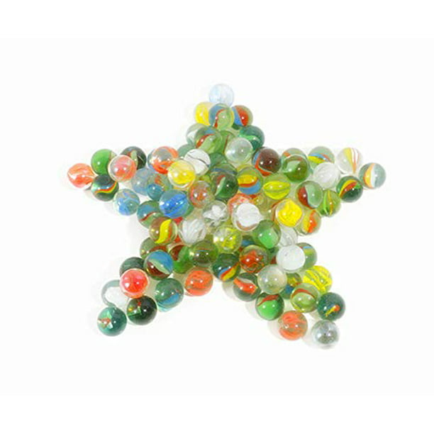 20 Pcs Marbles，5//8 Inch Colorful Glass Marbles，Use for Stocking Stuffers,Easter Baskets,Birthday Presents,Childrens Gifts,Home Decor,Yellow /& Red /& Green /& Blue